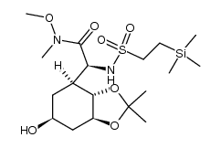 (S)-2-((3aS,4S,6S,7aS)-6-hydroxy-2,2-dimethylhexahydrobenzo[d][1,3]dioxol-4-yl)-N-methoxy-N-methyl-2-(2-(trimethylsilyl)ethylsulfonamido)acetamide