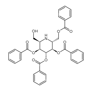 2,6-dideoxy-2,6-imino-D-glycero-L-gulo-heptitol 1,3,4,5-tetrabenzoate
