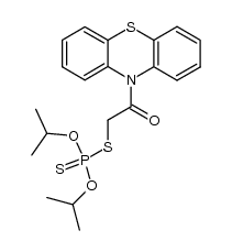 10-[[(diisopropoxyphosphinothioyl)thio]acetyl]phenothiazine