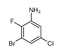 3-溴-5-氯-2-氟苯胺