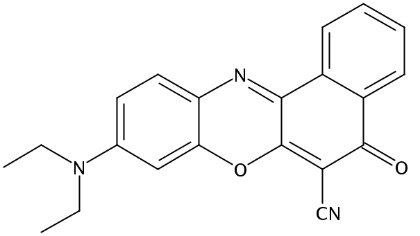 6-氰基-9-(二乙氨基)-5<i>H</i>-苯并[<i>a</i>]吩恶嗪-5-酮