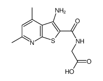2-[(3-amino-4,6-dimethylthieno[2,3-b]pyridine-2-carbonyl)amino]acetic acid