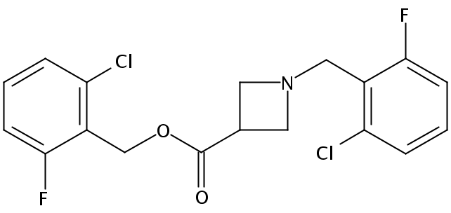 1-(2-氯-6-氟-苄基)-氮雜環丁烷-3-羧酸2-氯-6-氟-苄基酯