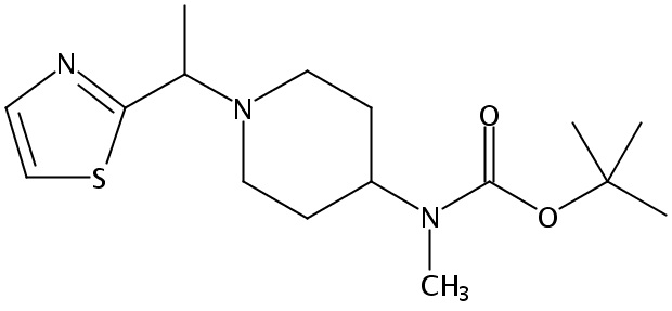 甲基-[1-(1-噻唑-2-基-乙基)-哌啶-4-基]-氨基甲酸叔丁基酯