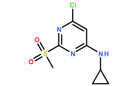 6-氯-N-环丙基-2-(甲磺酰基)-4-嘧啶胺