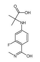 N-[3-氟-4-[(甲基氨基)羰基]苯基]-2-甲基丙氨酸
