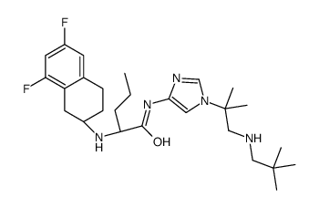 (S)-2-(((S)-6,8-二氟-1,2,3,4-四氢萘-2-基)氨基)-N-(1-(2-甲基-1-(新戊基氨基)丙-2-基)-1H-咪唑-4-基)戊酰胺