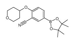 2-((Tetrahydro-2h-pyran-4-yl)oxy)-5-(4,4,5,5-tetramethyl-1,3,2-dioxaborolan-2-yl)benzonitrile