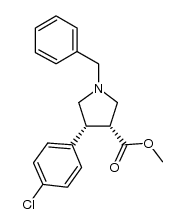 (3R,4R)-1-benzyl-4-(4-chloro-phenyl)-pyrrolidine-3-carboxylic acid methyl ester