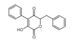 3-hydroxy-4-phenyl-6-(phenylmethyl)-2H-pyran-2,5(6H)-dione