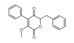 3-methoxy-4-phenyl-6-(phenylmethyl)-2H-pyran-2,5(6H)-dione