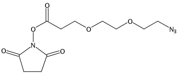 2,5-二氧代吡咯烷-1-基 3-(2-(2-叠氮基乙氧基)乙氧基)丙酸酯