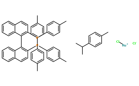 氯[(R)-( )-2,2'-二(二对苯甲基膦)-1,1'-联萘](p-伞花素)氯化钌(II)
