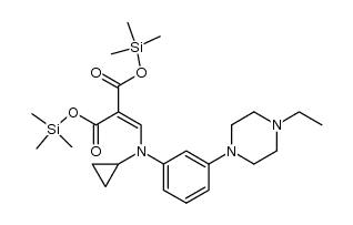 ditrimethylsilyl N-cyclopropyl-3-(4-ethyl-1-piperazinyl)anilinomethylenemalonate