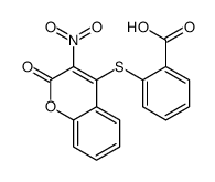 2-(3-nitro-2-oxochromen-4-yl)sulfanylbenzoic acid