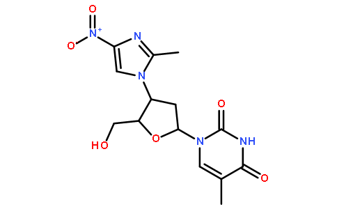 1-[(2S,4S,5S)-5-(hydroxymethyl)-4-(2-methyl-4-nitroimidazol-1-yl)oxolan-2-yl]-5-methylpyrimidine-2,4-dione