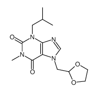 7-(1,3-dioxolan-2-ylmethyl)-1-methyl-3-(2-methylpropyl)purine-2,6-dione
