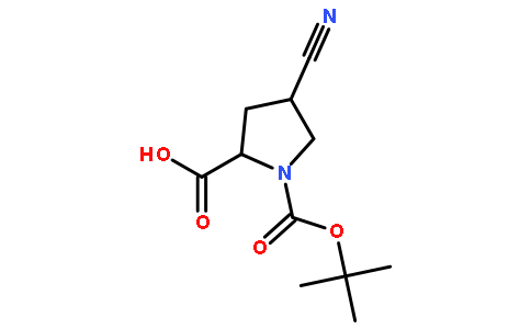 (2S,4s)-1-(叔丁氧基羰基)-4-氰基吡咯烷-2-羧酸
