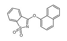 3-naphthalen-1-yloxy-1,2-benzothiazole 1,1-dioxide