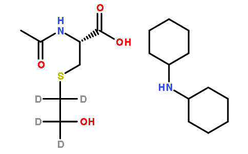 n-乙酰-s(2-羟乙基 d4类 l-半胱氨酸二环己胺盐
