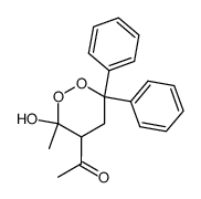 4-acetyl-3-methyl-6,6-diphenyl-1,2-dioxan-3-ol