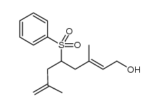 (E)-3,7-dimethyl-5-(phenylsulfonyl)octa-2,7-dien-1-ol