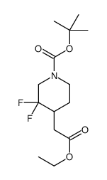 2-Methyl-2-propanyl 4-(2-ethoxy-2-oxoethyl)-3,3-difluoro-1-piperi dinecarboxylate