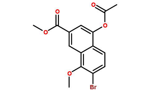 4-(乙酰基氧基)-7-溴-8-甲氧基-2-萘羧酸甲酯