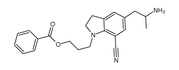 5-(2-氨基丙基)-1-[3-(苯甲酰氧基)丙基]-2,3-二氢-1H-吲哚-7-甲腈