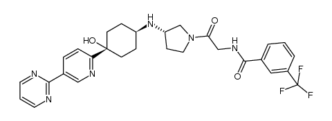 N-(2-((S)-3-((trans-4-反式-4-羟基-4-(5-(嘧啶-2-基)吡啶-2-基)环己基)氨基)吡咯烷-1-基)-2-oxoethyl)-3-(三氟甲基)苯甲酰胺
