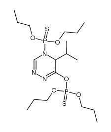 O-(4-(dipropoxyphosphorothioyl)-5-isopropyl-4,5-dihydro-1,2,4-triazin-6-yl) O,O-dipropyl phosphorothioate