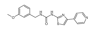 1-(3-甲氧基苄基)-3-[4-(吡啶-4-基)噻唑-2-基]脲