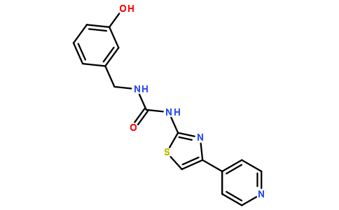 1-(3-羟基苄基)-3-(4-(吡啶-4-基)噻唑-2-基)脲