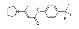 3-pyrrolidin-1-yl-N-[4-(trifluoromethyl)phenyl]but-2-enamide