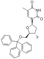 1-(2,3-二脱氧-3-氟-5-O-三苯甲基呋喃戊糖基)-5-甲基-2,4(1H,3H)-嘧啶二酮