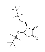 (3R,4S)-4-((tert-butyldimethylsilyl)oxy)-3-(((tert-butyldimethylsilyl)oxy)methyl)-2-methylenecyclopentanone