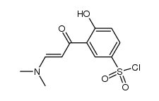 4-Hydroxy-5-(3-dimethylamino-2-propenoyl)-benzolsulfonylchlorid