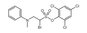 2,4,6-trichlorophenyl 1-bromo-2-(methyl(phenyl)amino)ethanesulfonate