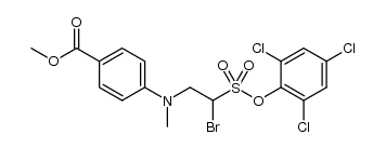 methyl 4-((2-bromo-2-((2,4,6-trichlorophenoxy)sulfonyl)ethyl)(methyl)amino)benzoate