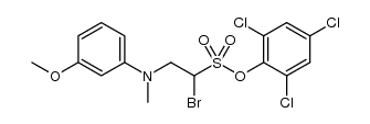 2,4,6-trichlorophenyl 1-bromo-2-((3-methoxyphenyl)(methyl)amino)ethanesulfonate