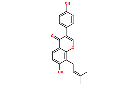 8-异戊烯基大豆苷元对照品(标准品) | 135384-00-8