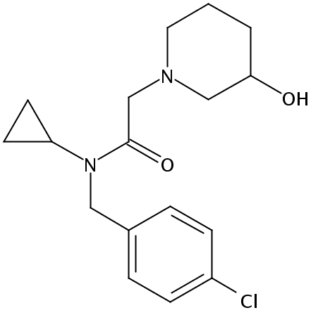 n(4-氯-苄基-n-环丙基-2(3-羟基-哌啶-1-基-乙酰胺