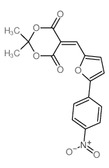 1,3-Dioxane-4,6-dione, 2,2-dimethyl-5-[[5-(4-nitrophenyl)-2-furanyl]methylene]- (en)