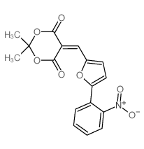 1,3-Dioxane-4,6-dione, 2,2-dimethyl-5-[[5-(2-nitrophenyl)-2-furanyl]methylene]- (en)