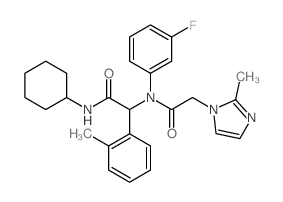 N-环己基-2-(N-(3-氟苯基)-2-(2-甲基-1H-咪唑-1-基)乙酰胺)-2-(邻甲苯基)乙酰胺