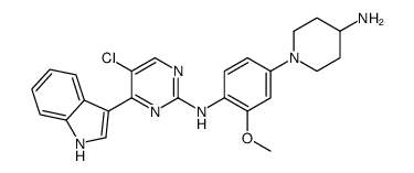 N-[4-(4-氨基-1-哌啶基)-2-甲氧基苯基]-5-氯-4-(1H-吲哚-3-基)-2-嘧啶胺