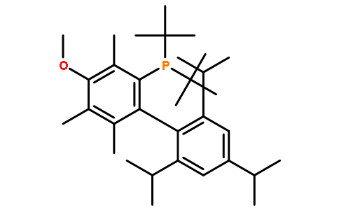 2-二叔丁基膦基-4-甲氧基-3,5,6-三甲基-2',4',6'-三-异丙基[1:1异构体混合物,2-二叔丁基膦基-5-甲氧基-3,4,6-三甲基-2,4,6-三异丙基]