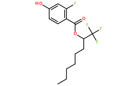苯甲酸,  2-氟-4-羟基-,   1-(三氟甲基)庚基酯