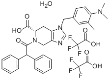(S)-1-(4-(二甲氨基)-3-甲基苄基)-5-(2,2-二苯基乙酰基)-4,5,6,7-四氢-1H-咪唑并[4,5-c]吡啶-6-甲酸 2,2,2-三氟乙酸 (1:2)