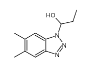 1-(5,6-dimethyl-1H-benzo[d][1,2,3]triazol-1-yl)propan-1-ol